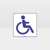 Custom Metal Sign,Accessible Toilets White Background Sign